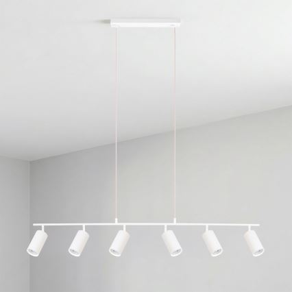 Brilagi - Подвесная люстра на тросе SELE 6xGU10/30W/230V, белая