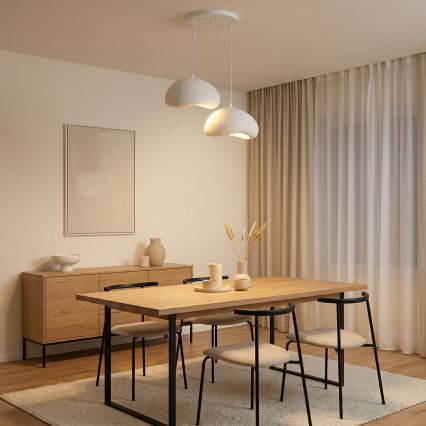 Brilagi - Подвесная люстра на тросе WABI SABI, 2xE27/40W/230V, диаметр 60 см, белая