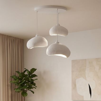 Brilagi - Подвесная люстра на тросе WABI SABI, 3xE27/40W/230V, диаметр 60 см, белая