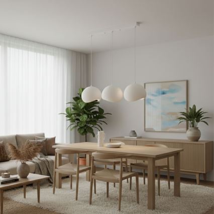 Brilagi - подвесная люстра на тросе YONTU 3xE27/40W/230V белая