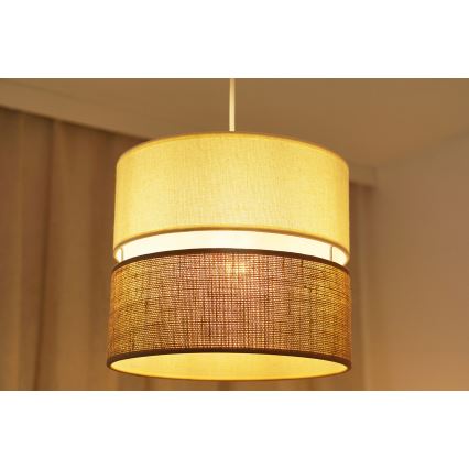 Brilagi - Подвесная люстра ROYAL YUTE 1xE27/15W/230V диаметр 25 см бежевый/кремовый