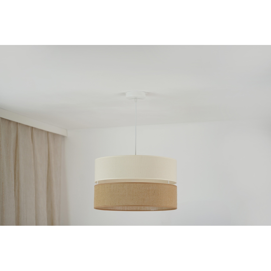 Brilagi - Подвесная люстра ROYAL YUTE 1xE27/15W/230V диаметр 40 см бежевый/кремовый