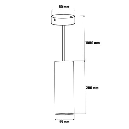 Brilagi - Подвесная люстра SELE 1xGU10/30W/230V черный/золотистый