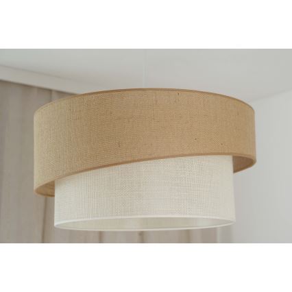 Brilagi - Подвесная люстра SHINE 1xE27/15W/230V диаметр 50 см бежевый/кремовый