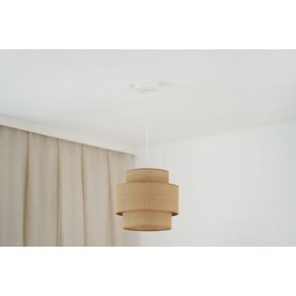 Brilagi - Подвесная люстра SPACE YUTE 1xE27/15W/230V диаметр 25 см бежевый/белый