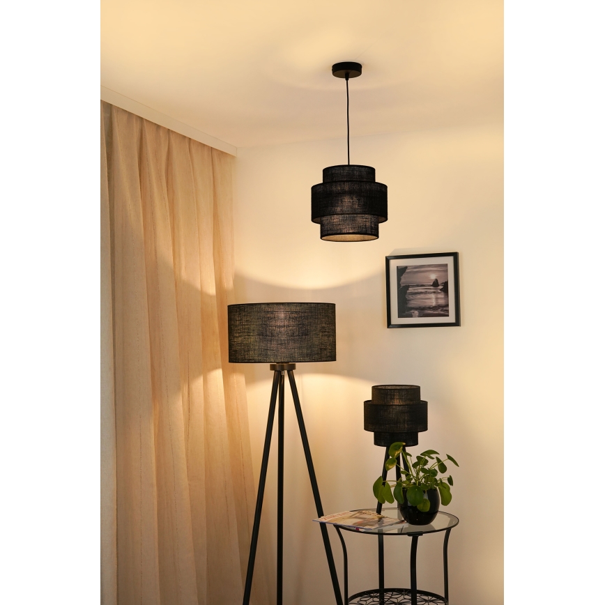 Brilagi - Подвесная люстра SPACE YUTE 1xE27/15W/230V диаметр 25 см черный