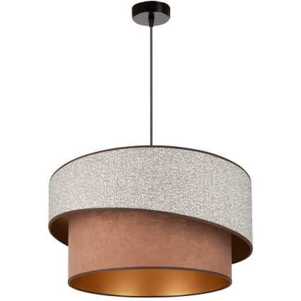 Brilagi - Подвесная люстра VEGAS SHINE 1xE27/15W/230V диаметр 50 см серый/коричневый