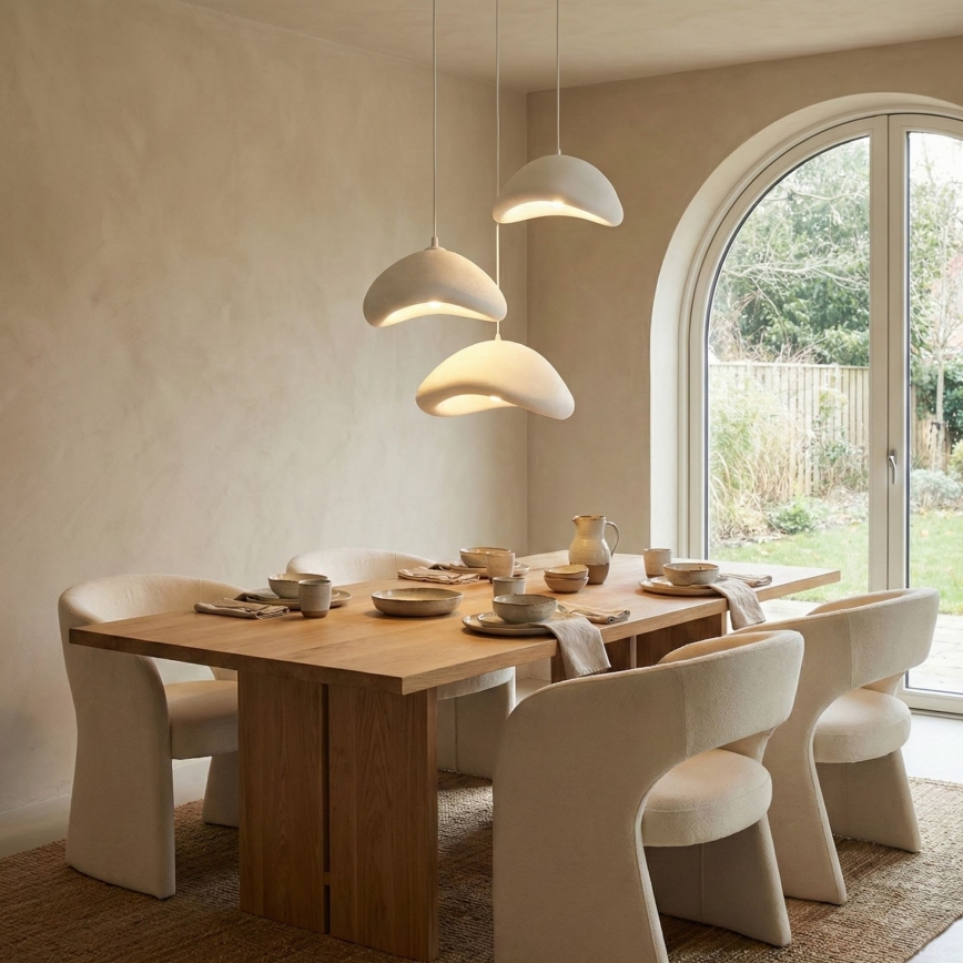 Brilagi - Подвесная люстра WABI SABI на тросе, 3xE27/40W/230V, Ø 82 см, белая