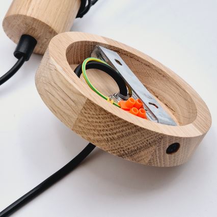 Brilagi - Подвесная люстра WOODY BASKET 1xE27/60W/230V дуб