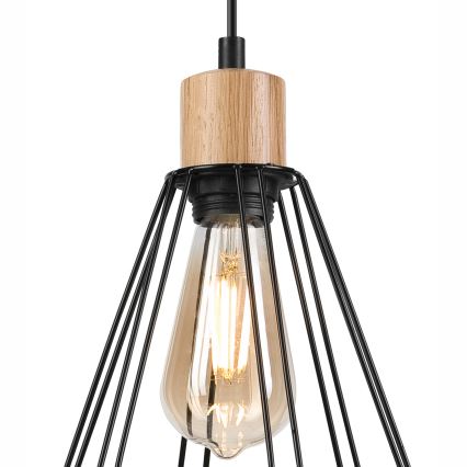 Brilagi - Подвесная люстра WOODY BASKET 1xE27/60W/230V дуб