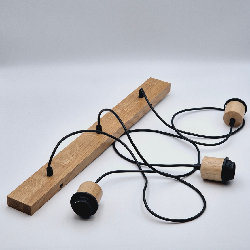 Brilagi - Подвесная люстра WOODY BASKET 3xE27/60W/230V дуб