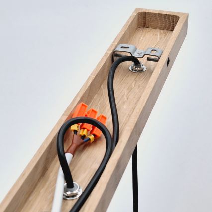 Brilagi - Подвесная люстра WOODY BASKET 3xE27/60W/230V дуб