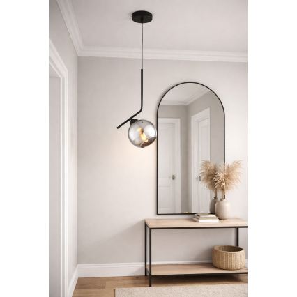 Brilagi - Подвесной светильник на тросе DIOR 1xE27/60W/230V черный/дымчато-серый