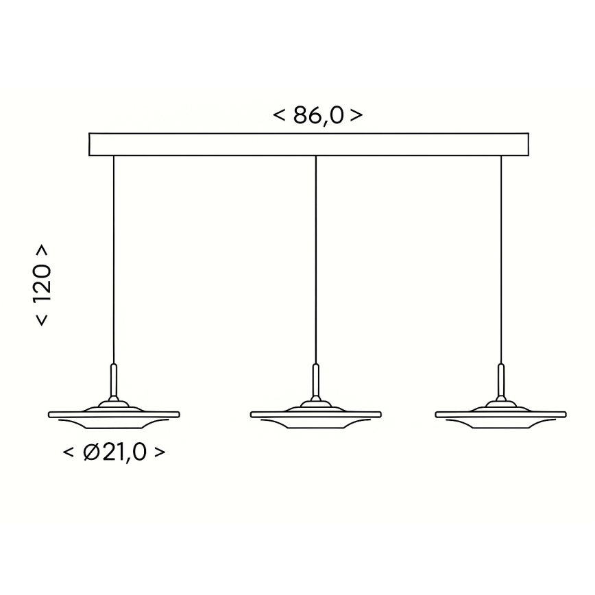 Brilagi - Подвесной светильник на тросе VERANO 3xLED/15W/230V