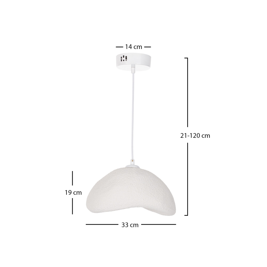 Brilagi - Подвесной светильник на тросе WABI SABI 1xE27/40W/230V диаметр 33 см белый