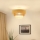 Brilagi - Потолочная люстра CEDAR LUNETA 1xE27/15W/230V диаметр 45 см ротанг/коричневый/кремовый