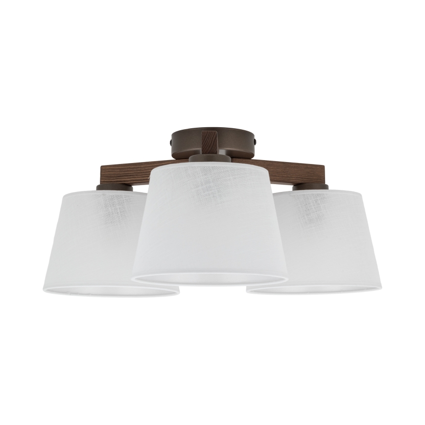 Brilagi - Потолочная накладная люстра LATTE 3xE27/15W/230V сосна/белый