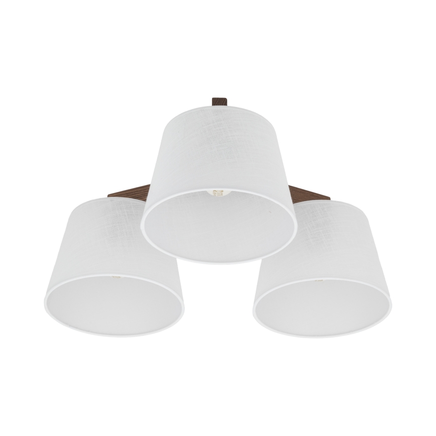 Brilagi - Потолочная накладная люстра LATTE 3xE27/15W/230V сосна/белый