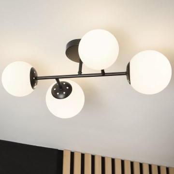 Brilagi - Потолочная накладная люстра MALONY 4xE14/20W/230V черная