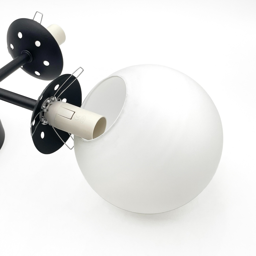 Brilagi - Потолочная накладная люстра MALONY 4xE14/20W/230V черная