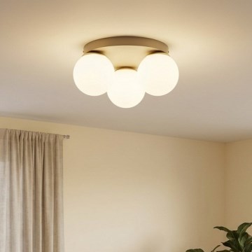 Brilagi - Потолочный светильник 1xE27/60W/230V, диаметр 15 см, бежевый/золотой