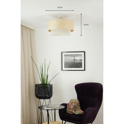 Brilagi - Потолочная люстра ARIZONA BOHO 1xE27/15W/230V диаметр 45 см бежевый