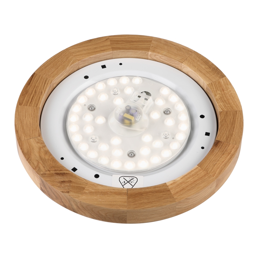 Brilagi - потолочный светильник BELLADONNA LED, 20 Вт/230 В, Ø 30 см, белый/дуб