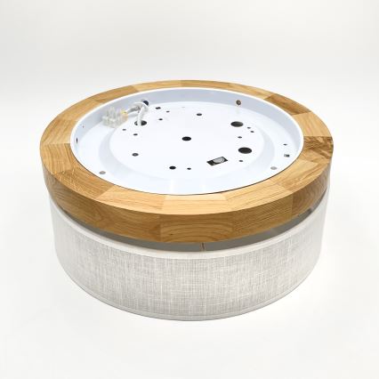 Brilagi - потолочный светильник BELLADONNA LED, 20 Вт/230 В, Ø 30 см, белый/дуб