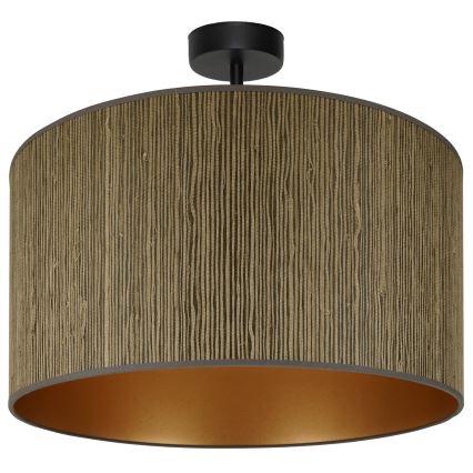 Brilagi - Потолочная люстра BOSTON ROLLER 1xE27/15W/230V диаметр 45 см соломенная коричневая/золотая