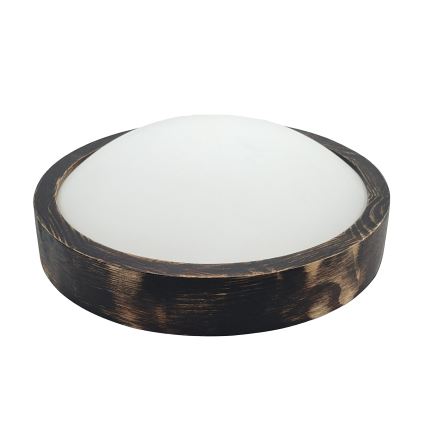 Brilagi - Потолочный светильник CARVALHO SLIM SMOKEY 1xE27/60W/230V в дубовом исполнении, диаметр 27,5 см