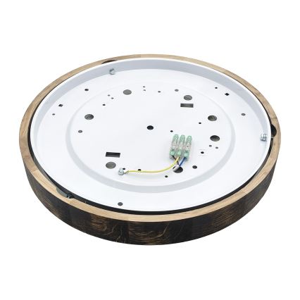 Brilagi - Потолочный светильник CARVALHO SLIM SMOKEY 3xE27/60W/230V, дуб, диаметр 47,5 см
