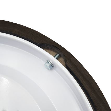 Brilagi - Потолочный светильник CARVALHO SMOKEY 1xE27/60W/230V, дуб, диаметр 27,5 см