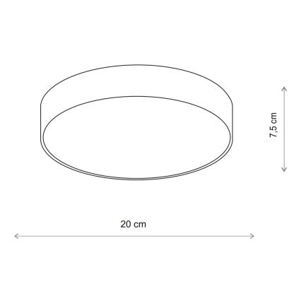 Brilagi - Потолочный светильник CLARE 1xE27/24W/230V диаметр 20 см бежевый