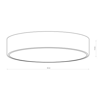Brilagi - Потолочный светильник CLARE 4xE27/24W/230V диаметр 50 см бордовый