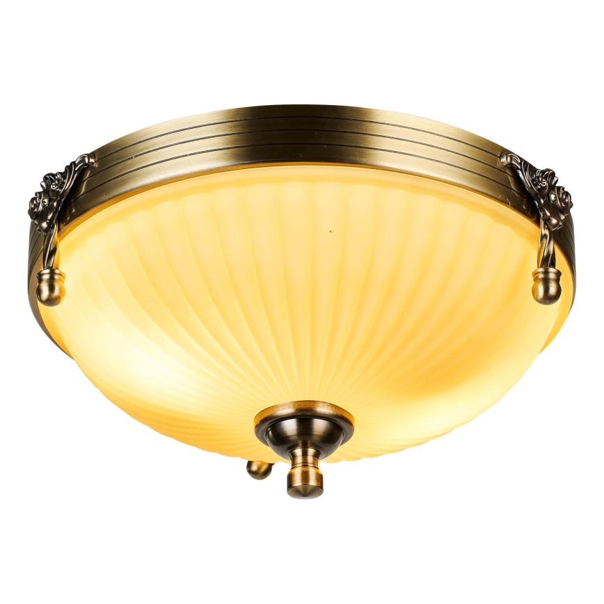 Brilagi - Потолочный светильник CLASSIC 2xE27/60W/230V латунь