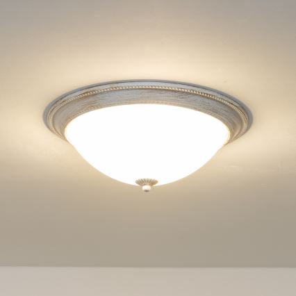 Brilagi - Потолочный светильник CLASSIC 3xE27/60W/230V кремовый/патина