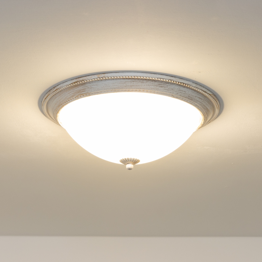 Brilagi - Потолочный светильник CLASSIC 3xE27/60W/230V кремовый/патина