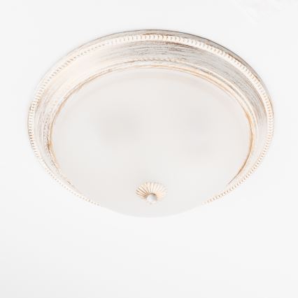 Brilagi - Потолочный светильник CLASSIC 3xE27/60W/230V кремовый/патина