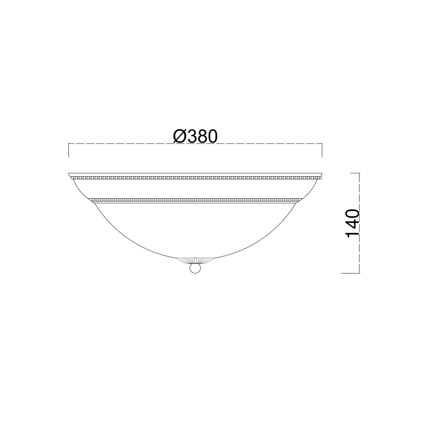Brilagi - Потолочный светильник CLASSIC 3xE27/60W/230V кремовый/патина