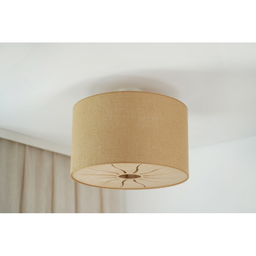 Brilagi - Потолочная люстра COUNTRY ROLLER 1xE27/15W/230V диаметр 45 см бежевый