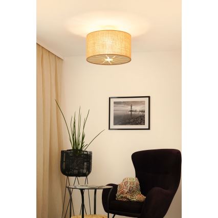 Brilagi - Потолочная люстра COUNTRY ROLLER 1xE27/15W/230V диаметр 45 см бежевый