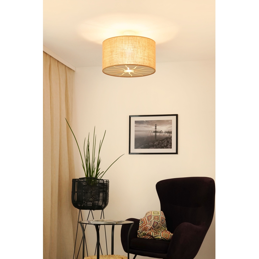 Brilagi - Потолочная люстра COUNTRY ROLLER 1xE27/15W/230V диаметр 45 см бежевый