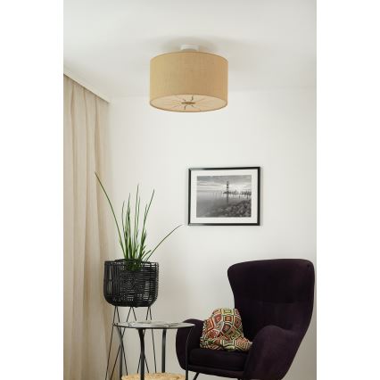 Brilagi - Потолочная люстра COUNTRY ROLLER 1xE27/15W/230V диаметр 45 см бежевый