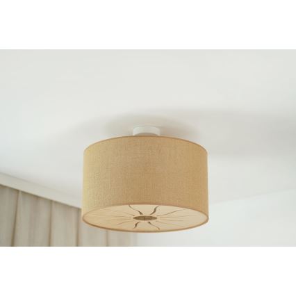 Brilagi - Потолочная люстра COUNTRY ROLLER 1xE27/15W/230V диам. 50 см бежевый