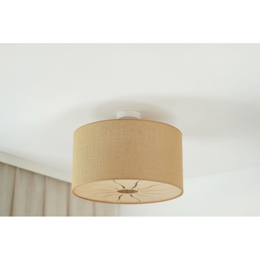 Brilagi - Потолочная люстра COUNTRY ROLLER 1xE27/15W/230V диам. 50 см бежевый