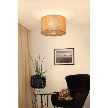 Brilagi - Потолочная люстра COUNTRY ROLLER 1xE27/15W/230V диам. 50 см бежевый