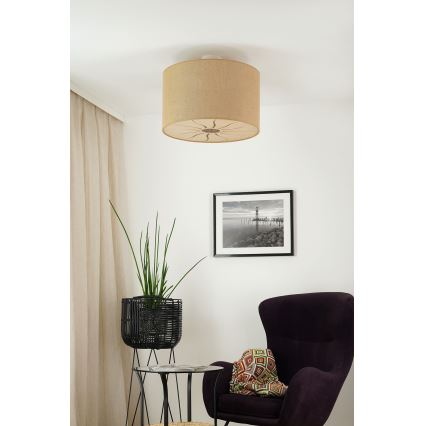 Brilagi - Потолочная люстра COUNTRY ROLLER 1xE27/15W/230V диам. 50 см бежевый