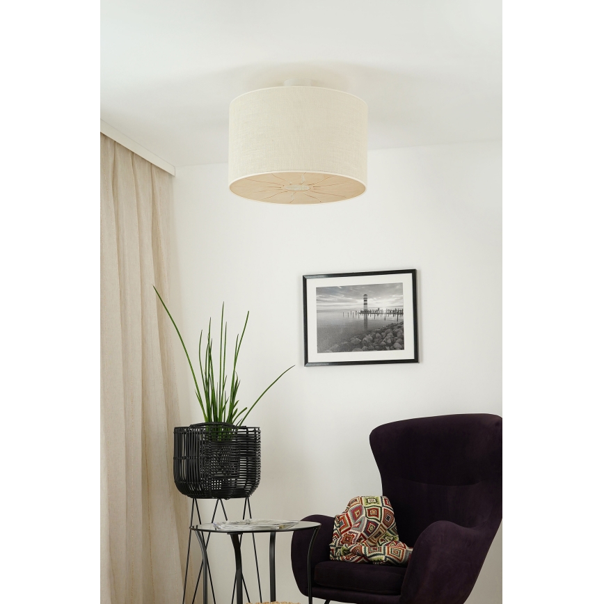 Brilagi - Потолочная люстра COUNTRY ROLLER 1xE27/15W/230V диам. 50 см кремовый