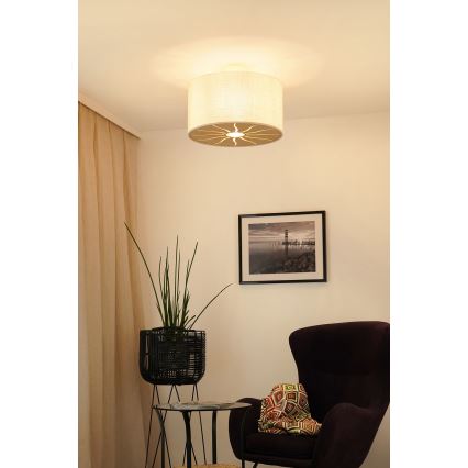 Brilagi - Потолочная люстра COUNTRY ROLLER 1xE27/15W/230V диаметр 45 см кремовый