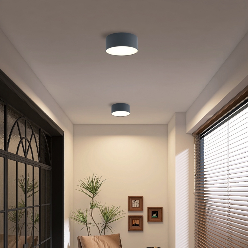 Brilagi - LED потолочный светильник для ванной комнаты FORIS LED/20W/230V диаметр 15 см, антрацит IP44